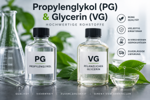 PG / VG – Propylenglykol & Pflanzliches Glycerin