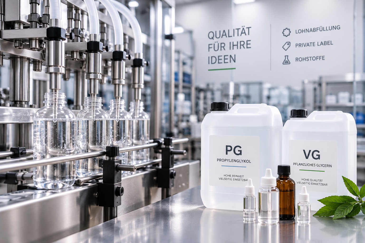 Professionelle Lohnabfüllung mit PG und VG – Abfüller GmbH