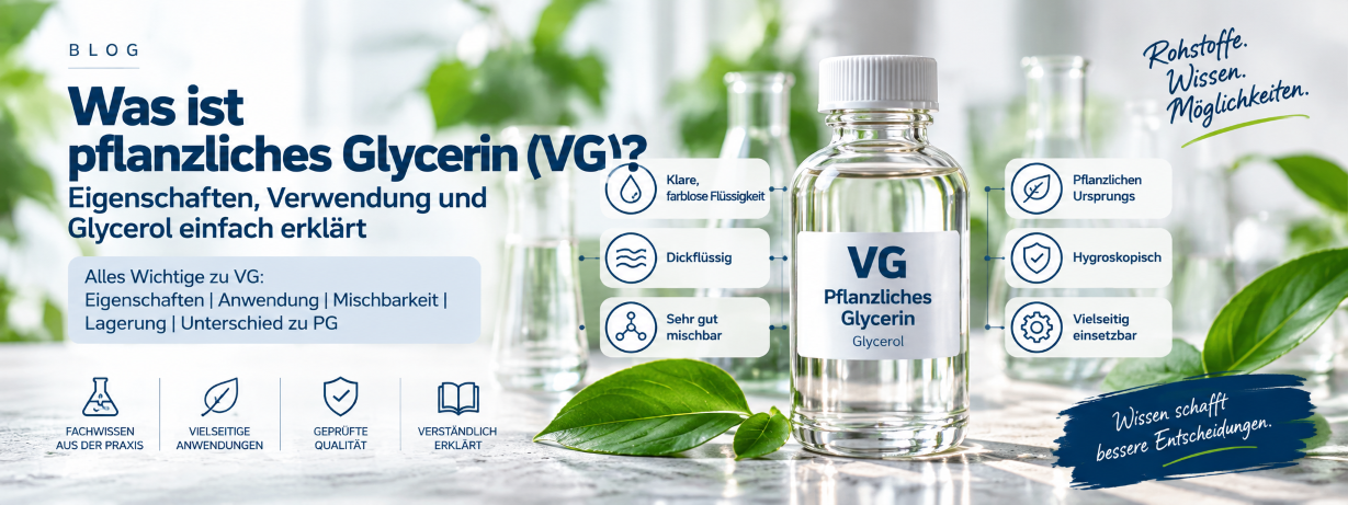 Was ist pflanzliches Glycerin VG – Eigenschaften und...