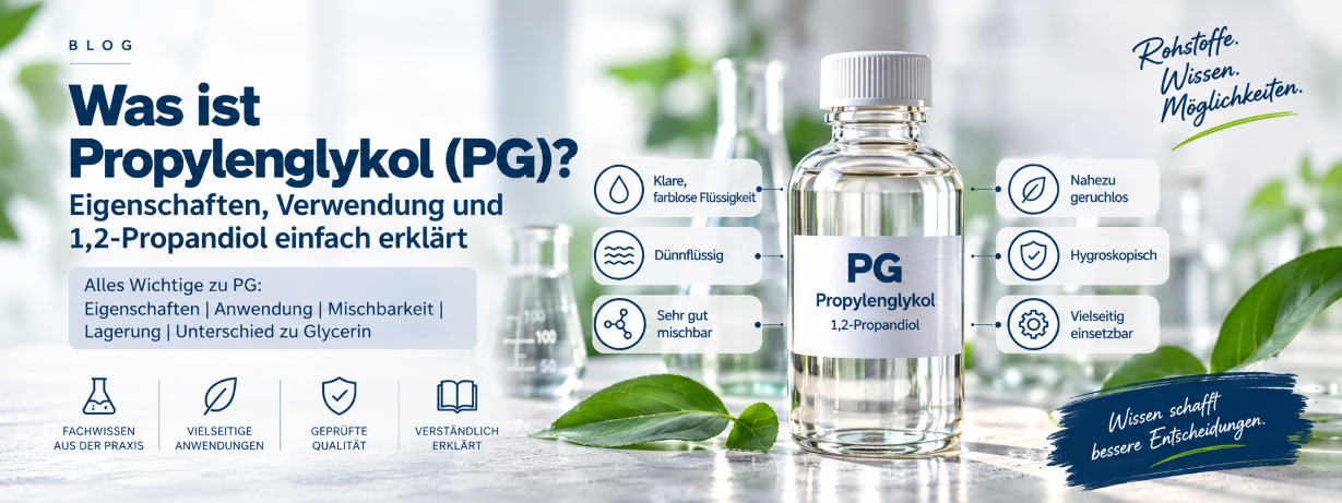 Was ist Propylenglykol PG – Eigenschaften und Verwendung...