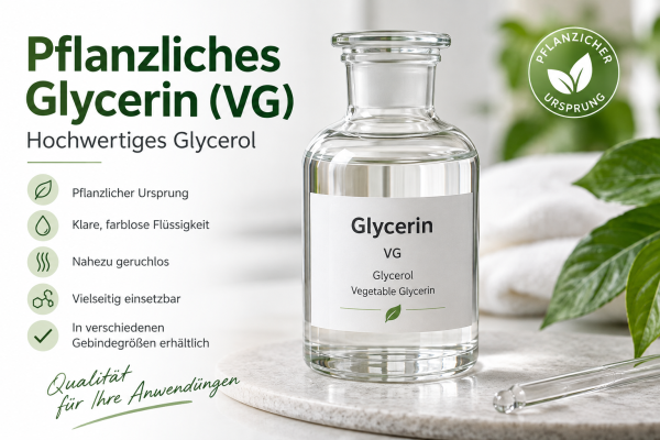 Pflanzliches Glycerin (VG) – hochwertiges Glycerol